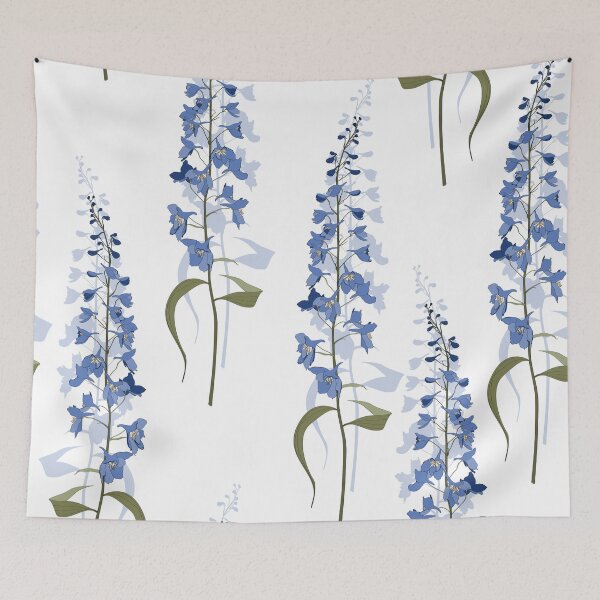 Item preview, Floral seamless texture with flowers delphinium. designed and sold by MatyKotiv.