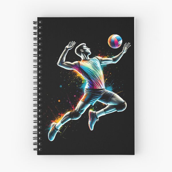 Item preview, Colorful Volleyball Player Men designed and sold by Kimberley King Art  King Art.