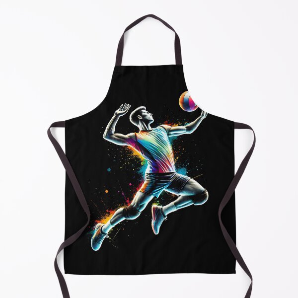 Item preview, Colorful Volleyball Player Men designed and sold by Kimberley King Art King Art.