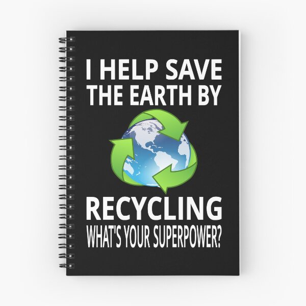 Item preview, I Help Save The Earth By Recycling. What's Your Superpower? designed and sold by coolfuntees.