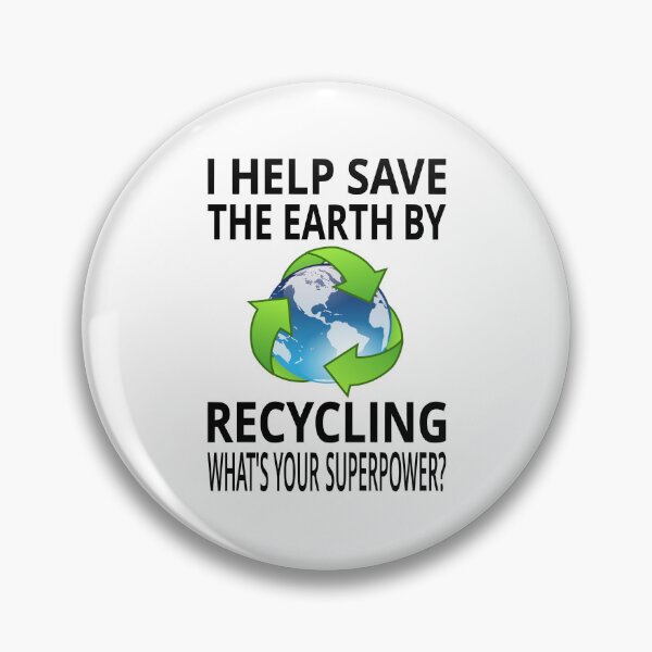 Item preview, I Help Save The Earth By Recycling. What's Your Superpower? designed and sold by coolfuntees.