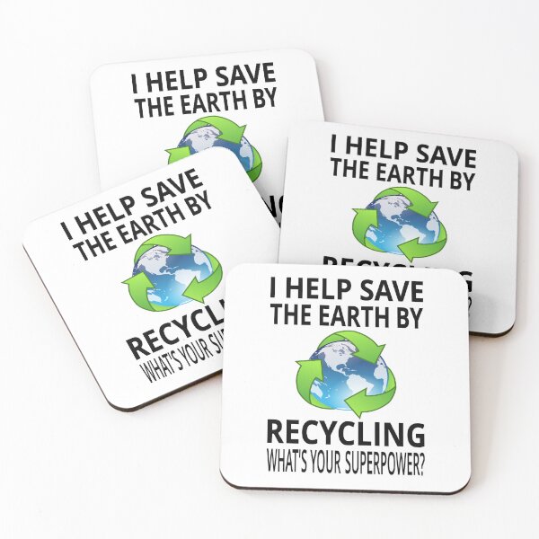 Item preview, I Help Save The Earth By Recycling. What's Your Superpower? designed and sold by coolfuntees.