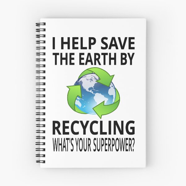 Item preview, I Help Save The Earth By Recycling. What's Your Superpower? designed and sold by coolfuntees.