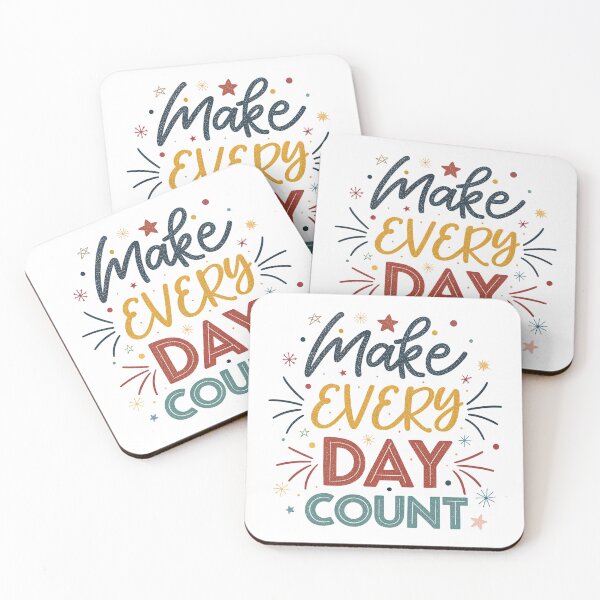 Item preview, Festive Glitter Typography: "Make Every Day Count" designed and sold by Pattamo1.