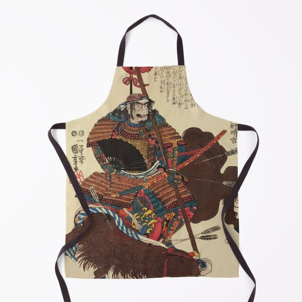 Item preview, Samurai Warrior After Battle - Vintage Japanese Ukiyo-e Woodblock designed and sold by VintageSpaceArt.