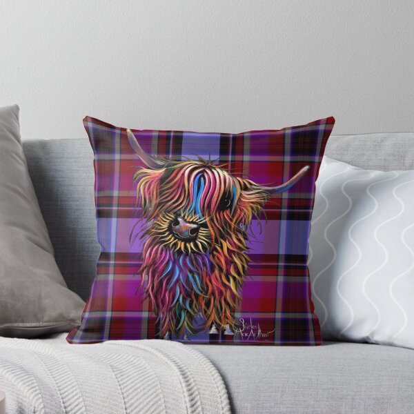 Item preview, SCoTTiSH HiGHLaND CoW ' TaRTaN SuNFLoWeR ' by SHiRLeY MacARTHuR designed and sold by Shirley MacArthur Limited.