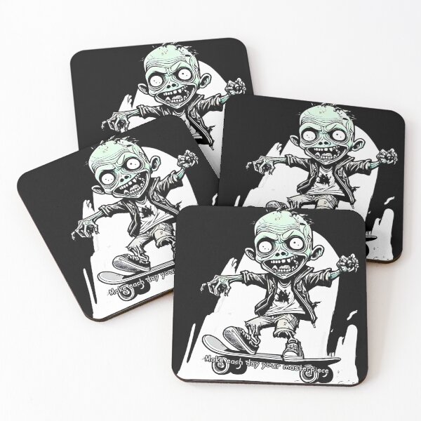Item preview, Spooky Zombie Skateboarder Illustration | Perfect for Halloween designed and sold by attakorn.