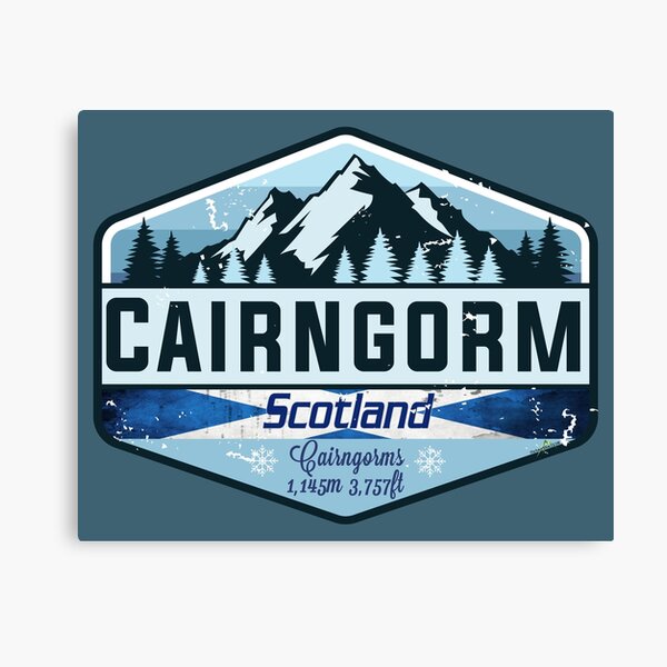 Item preview, Cairngorm Scotland UK Ski Sticker T-Shirt 01 designed and sold by OuterShellUK.