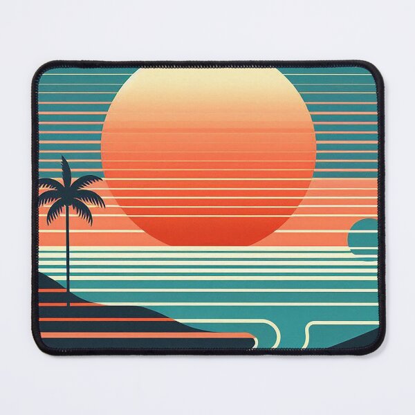 Item preview, Minimalistic retro sunset at the beach designed and sold by Silbays.