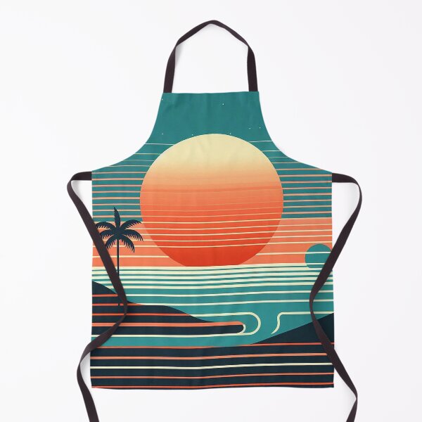 Item preview, Minimalistic retro sunset at the beach designed and sold by Silbays.
