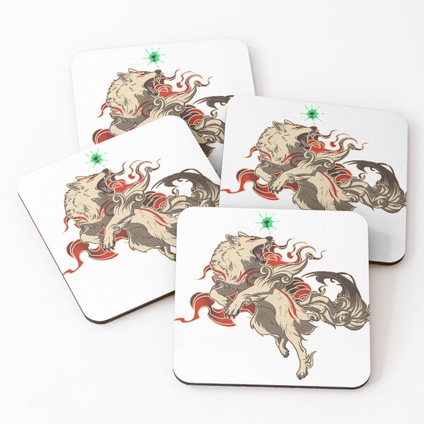 Item preview, Okami inspired art v3 wolf Amaterasu designed and sold by CeltyRysuje.