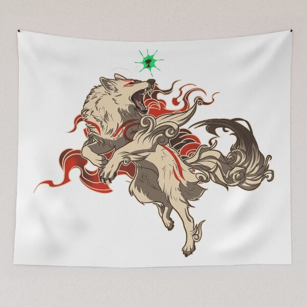 Item preview, Okami inspired art v3 wolf Amaterasu designed and sold by CeltyRysuje.