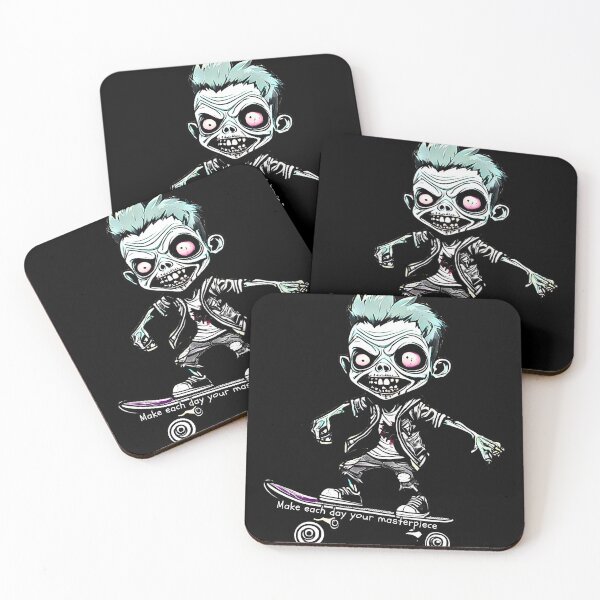 Item preview, Spooky Zombie Skateboarder Illustration | Perfect for Halloween designed and sold by attakorn.