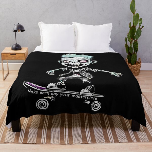 Item preview, Spooky Zombie Skateboarder Illustration | Perfect for Halloween designed and sold by attakorn.
