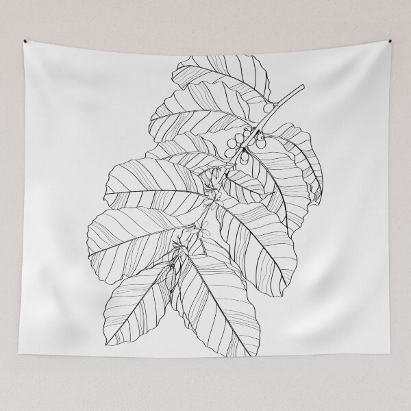 Item preview,  Line coffee branch illustration. Line coffee branch illustration. designed and sold by MatyKotiv.