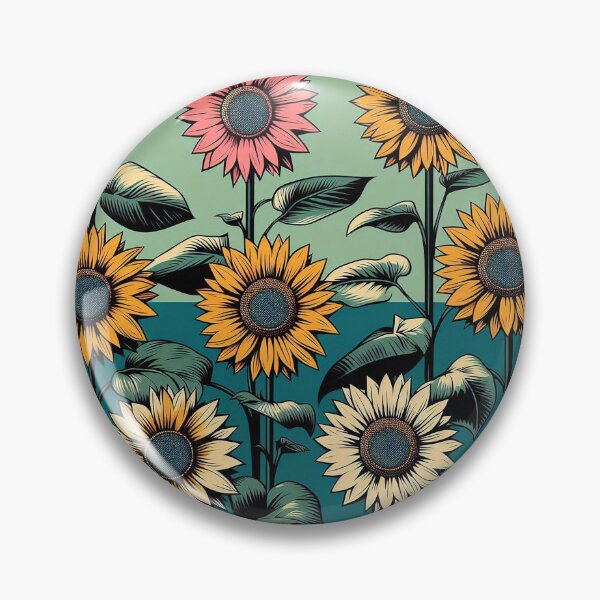 Artikelvorschau, Elegantes Sonnenblumenmuster entworfen und verkauft von Silbays.
