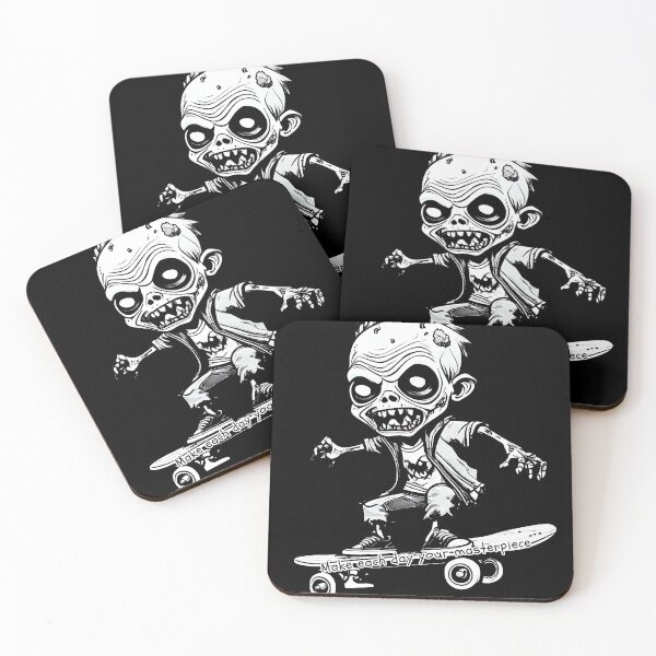 Item preview, Spooky Zombie Skateboarder Illustration | Perfect for Halloween designed and sold by attakorn.