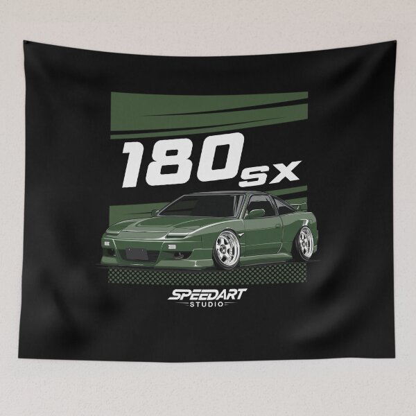 Item preview, Retro Green 180SX – Street Legend  designed and sold by SpeedArtStudio.