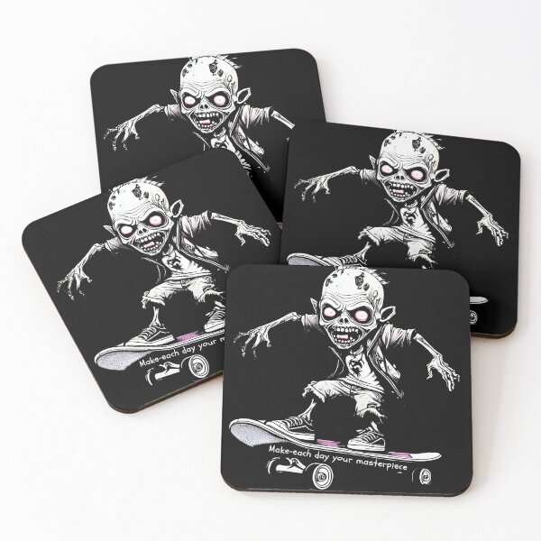 Item preview, Spooky Zombie Skateboarder Illustration | Perfect for Halloween designed and sold by attakorn.