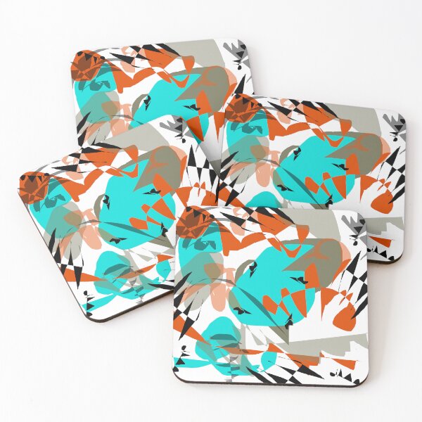 Item preview, Aqua, Copper, and Black Abstract designed and sold by Jessielee72.