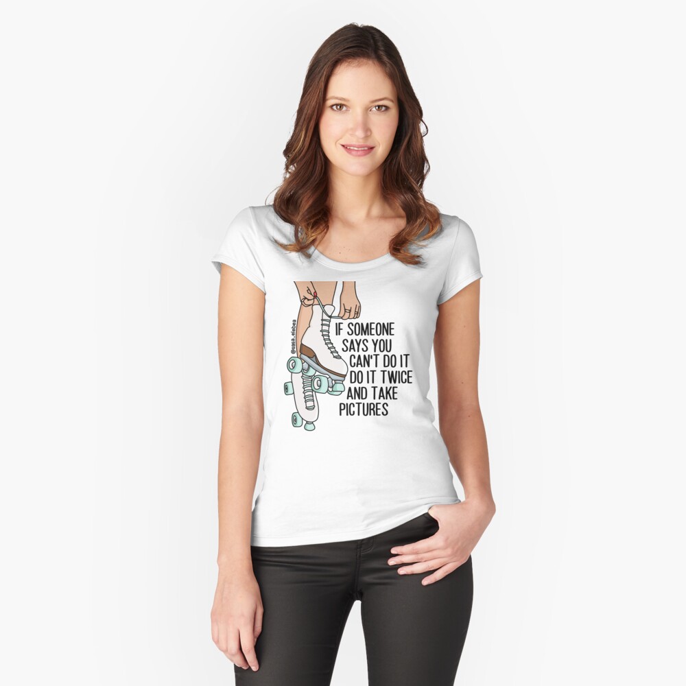Item preview, Fitted Scoop T-Shirt designed and sold by elebea.