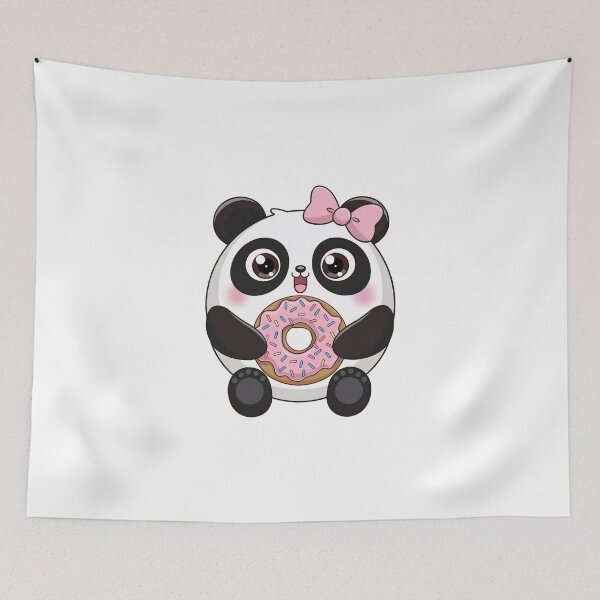 Item preview, panda whit donut designed and sold by jkrphoto.