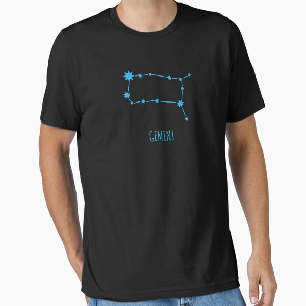 Item preview, Zodiac Sign T-Shirt - Gemini (Blue) designed and sold by thearthurshop.