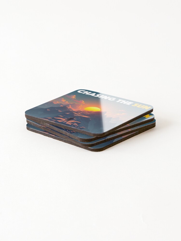 Thumbnail 4 of 5, Coasters (Set of 4), Chasing the sun designed and sold by RDSmit.
