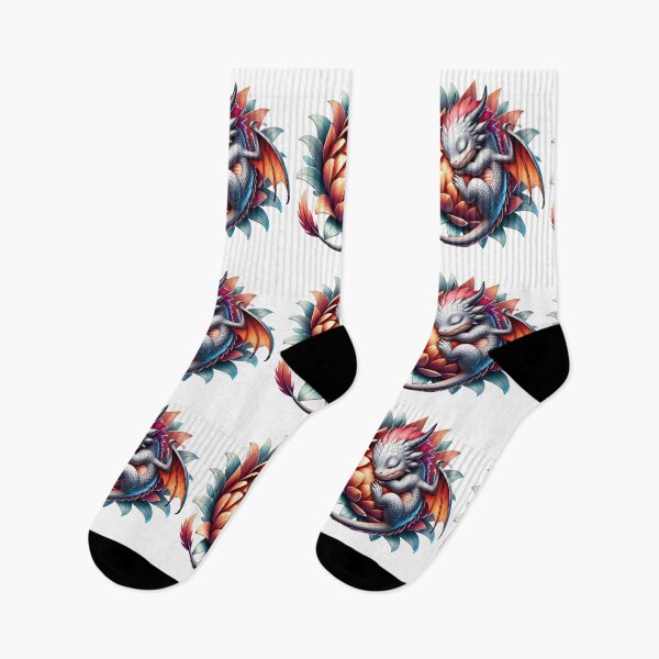 Item preview, mythical dragon sleeping in a flower designed and sold by LoneAngel.