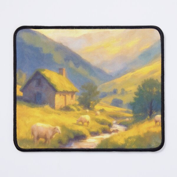 Artikelvorschau, Idyllische und pastorale Landschaft entworfen und verkauft von Drawings Project.