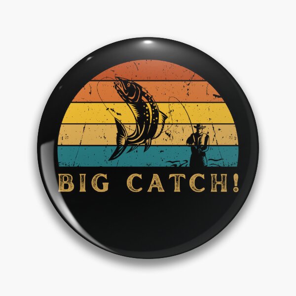 Item preview, "Big Catch Retro Fishing designed and sold by AleksaDesignMTL.