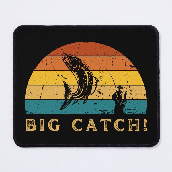 Item preview, "Big Catch Retro Fishing designed and sold by AleksaDesignMTL.