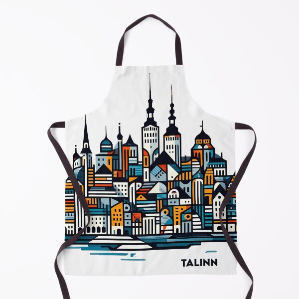 Item preview, Tallinn Cubism Art – Medieval Charm with a Modern Twist designed and sold by OzzFrequency.