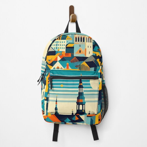 Item preview, Tallinn Cubism Art – Medieval Charm with a Modern Twist designed and sold by OzzFrequency.