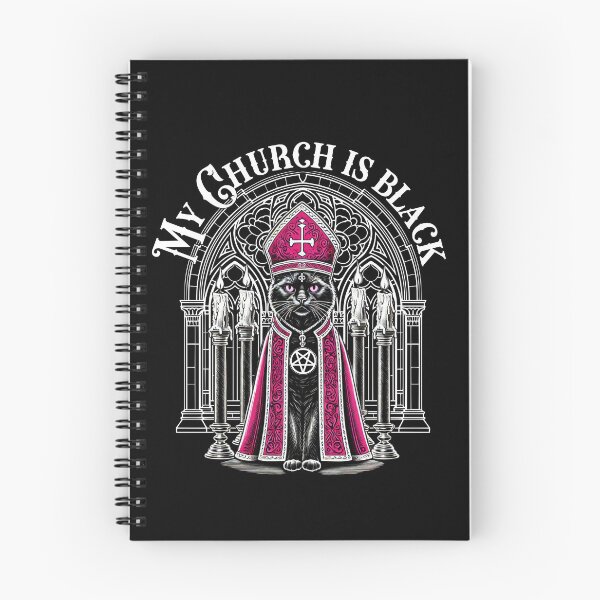 Item preview, My Church Is Black - Gothic Cat Design designed and sold by sekrecja.