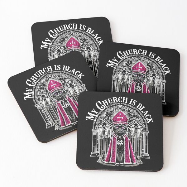 Item preview, My Church Is Black - Gothic Cat Design designed and sold by sekrecja.