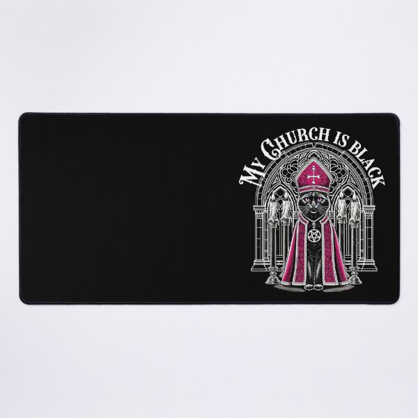 Item preview, My Church Is Black - Gothic Cat Design designed and sold by sekrecja.