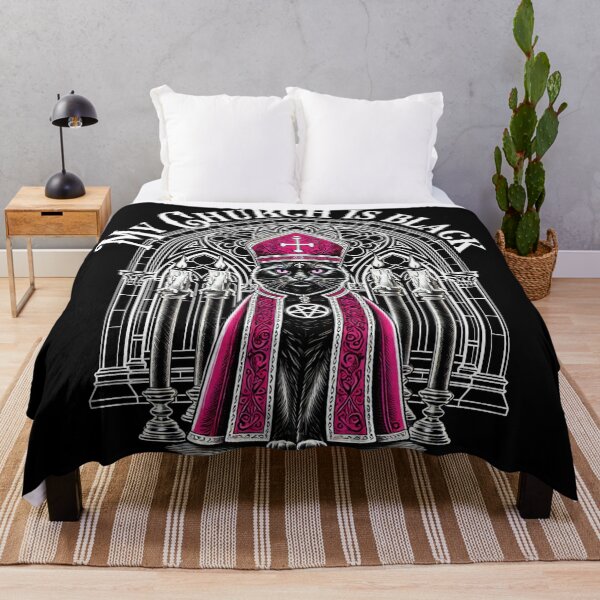 Item preview, My Church Is Black - Gothic Cat Design designed and sold by sekrecja.