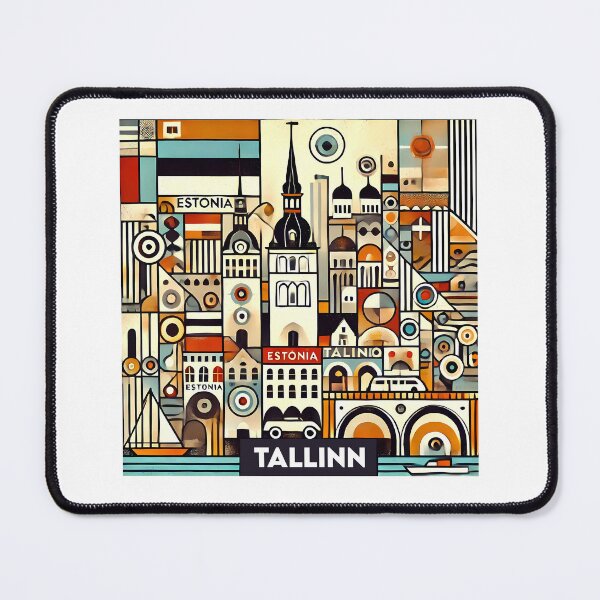 Item preview, Tallinn Cubism Art – Medieval Charm with a Modern Twist designed and sold by OzzFrequency.