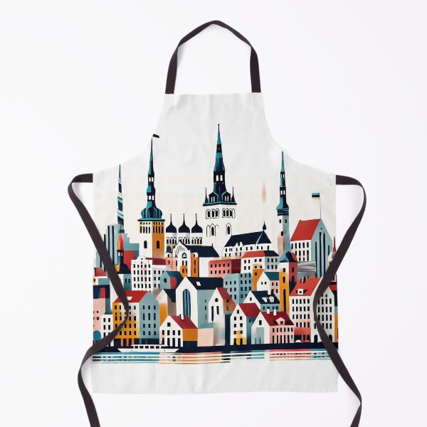 Item preview, Tallinn Cubism Art – Medieval Charm with a Modern Twist designed and sold by OzzFrequency.