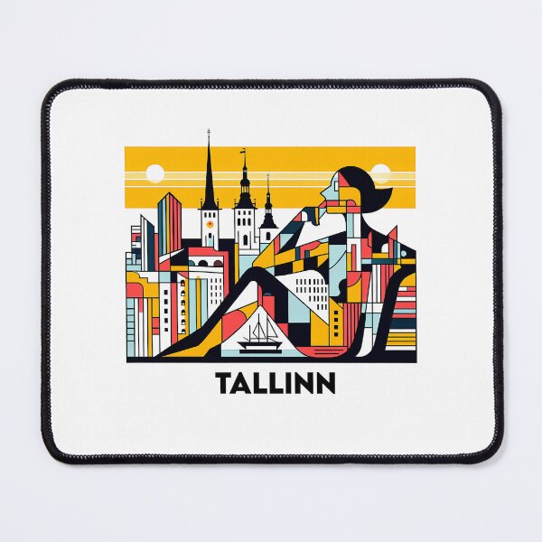 Item preview, Tallinn Cubism Art – Medieval Charm with a Modern Twist designed and sold by OzzFrequency.