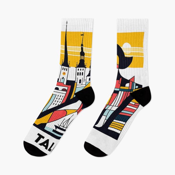 Item preview, Tallinn Cubism Art – Medieval Charm with a Modern Twist designed and sold by OzzFrequency.