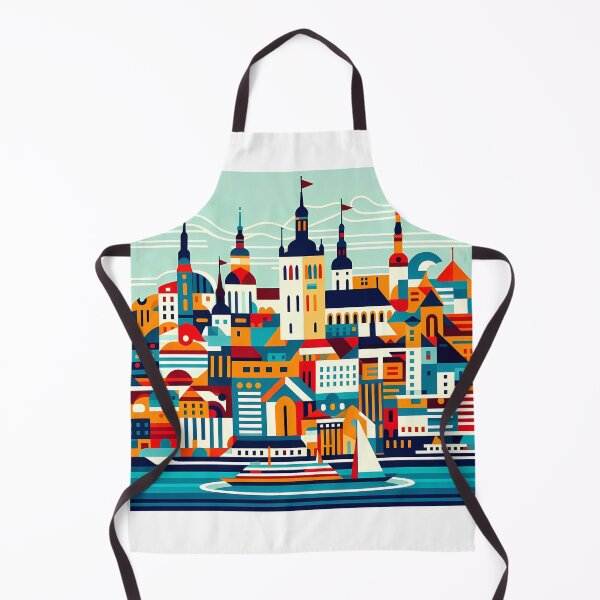 Item preview, Tallinn Cubism Art – Medieval Charm with a Modern Twist designed and sold by OzzFrequency.