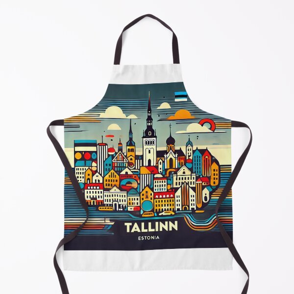 Item preview, Tallinn Cubism Art – Medieval Charm with a Modern Twist designed and sold by OzzFrequency.