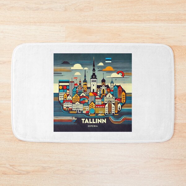 Item preview, Tallinn Cubism Art – Medieval Charm with a Modern Twist designed and sold by OzzFrequency.