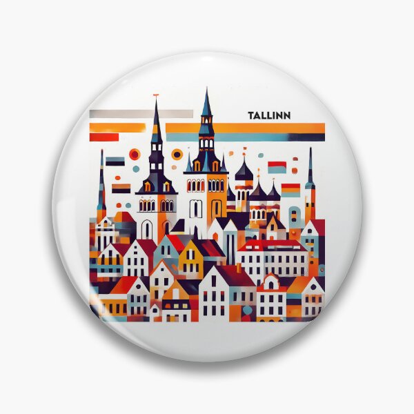 Item preview, Tallinn Cubism Art – Medieval Charm with a Modern Twist designed and sold by OzzFrequency.