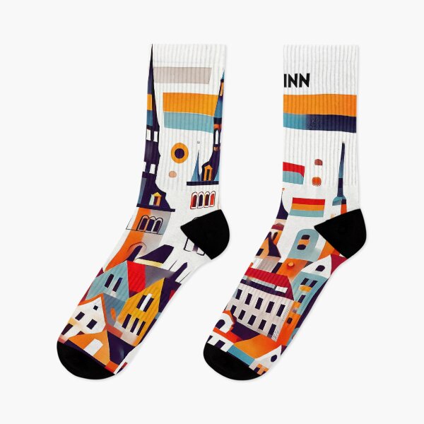 Item preview, Tallinn Cubism Art – Medieval Charm with a Modern Twist designed and sold by OzzFrequency.