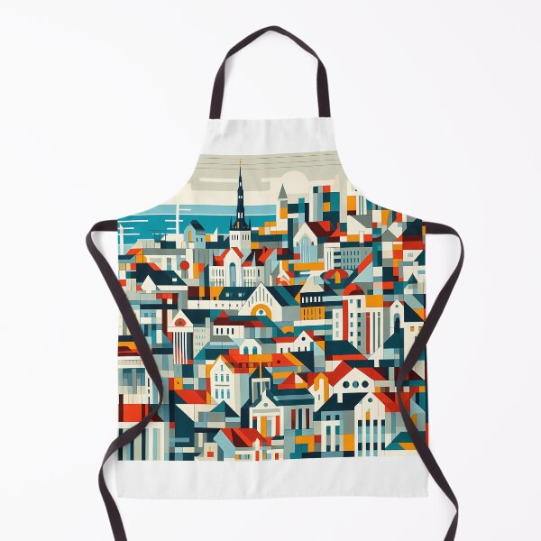 Item preview, Tallinn Cubism Art – Medieval Charm with a Modern Twist designed and sold by OzzFrequency.