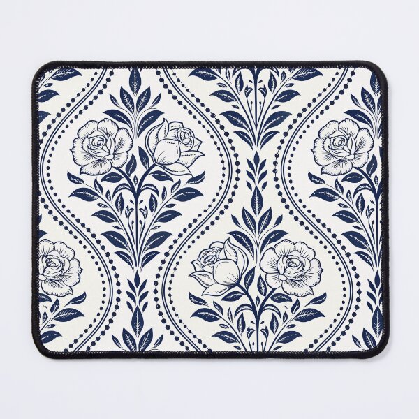 Item preview, Delft Destiny: Vintage Rose Damask (Crisp Design 2) designed and sold by Tony Anastasi.