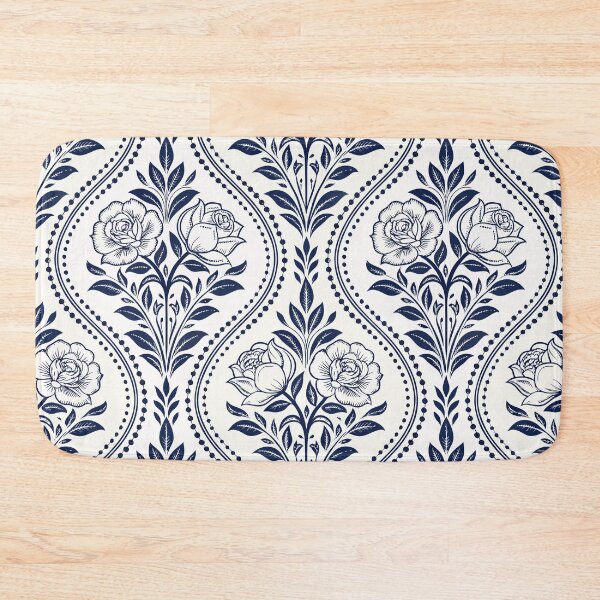 Item preview, Delft Destiny: Vintage Rose Damask (Crisp Design 2) designed and sold by Tony Anastasi.